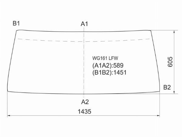 Стекло лобовое в резинку NISSAN PATROL/SAFARI 3/5D 87-97 Nissan Patrol