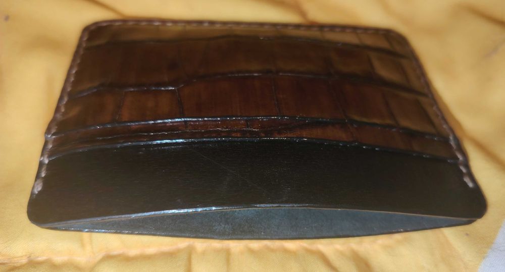 Картодържател (Cardholder) Естествена кожа четри карти Тънък