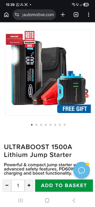 Starter Auto Full box Ring Ultra Boost 1000A