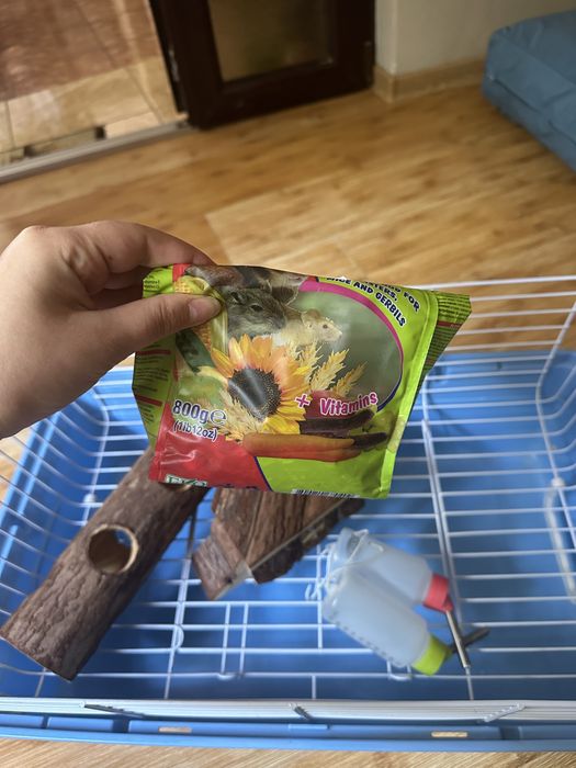 Cusca hamster +accesorii pentru hamster