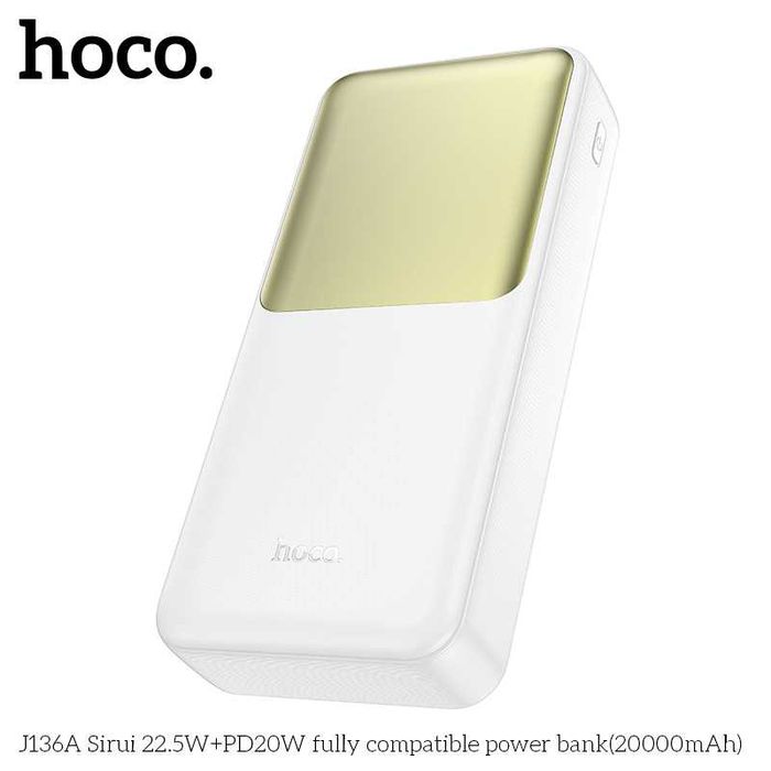 Hoco J136A Sirui Power Bank 20000mAh Fast Charging 22.5W+PD20W QC3.0