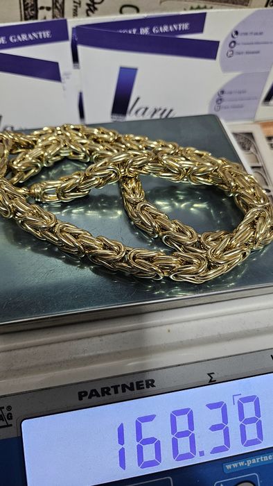 Lanṭ Aur 14 K.585.Model deosebit.Preṭ/gr 600 Lei