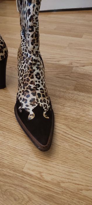 Cizme damă animal print