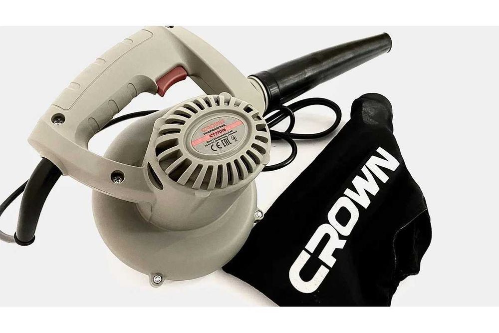 Воздуходувка Crown CT17013, 550 Вт, воздушный поток 3.5 м³/мин