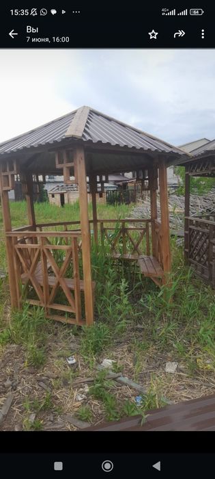 Беседка деревянная