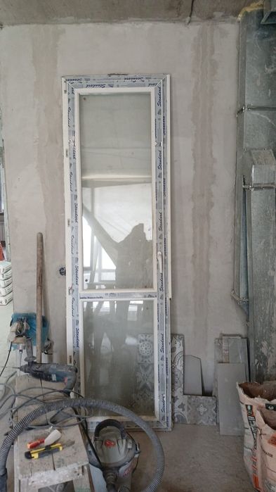 Балконға комплект есік терезе