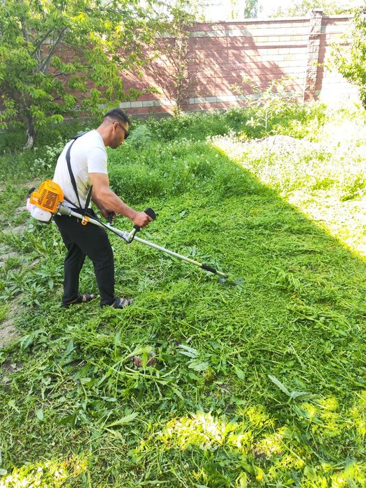 Покос травы зачистка участка