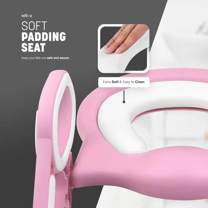 Седалка за тоалетна чиния, регулируема по височина