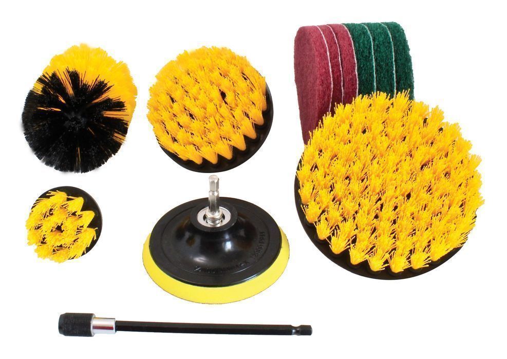 Set perii curatare pentru bormasina, 12 piese satra