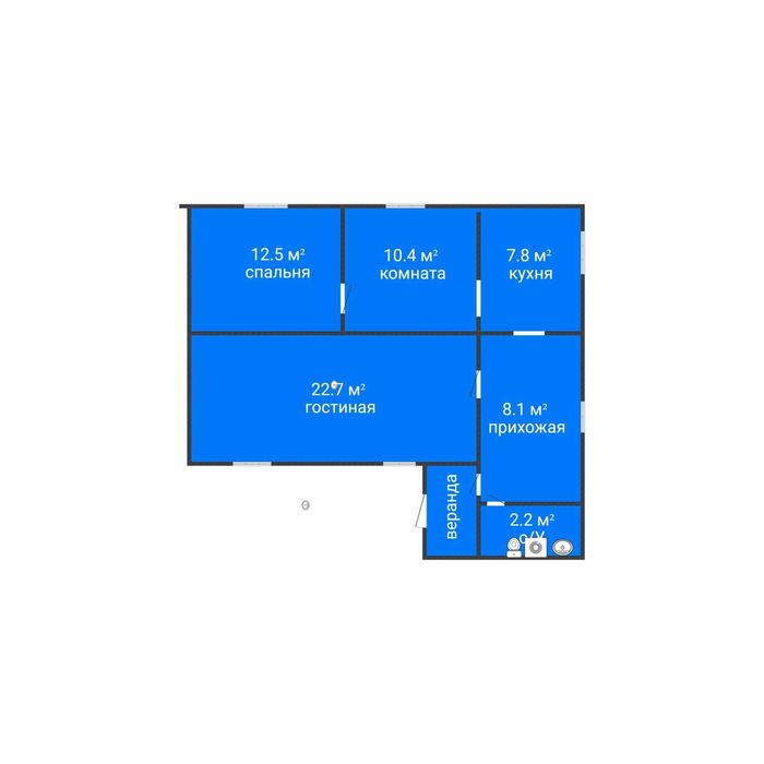 Продаётся половина дома Военный городок.