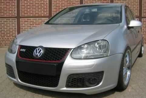 Предна броня за Golf 5 - GTI стил с отвори за фабрични халогени / Голф