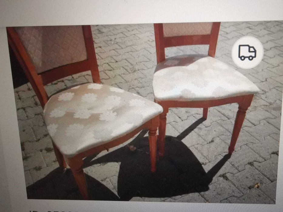 4 Scaune design clasic lemn cires lacuit