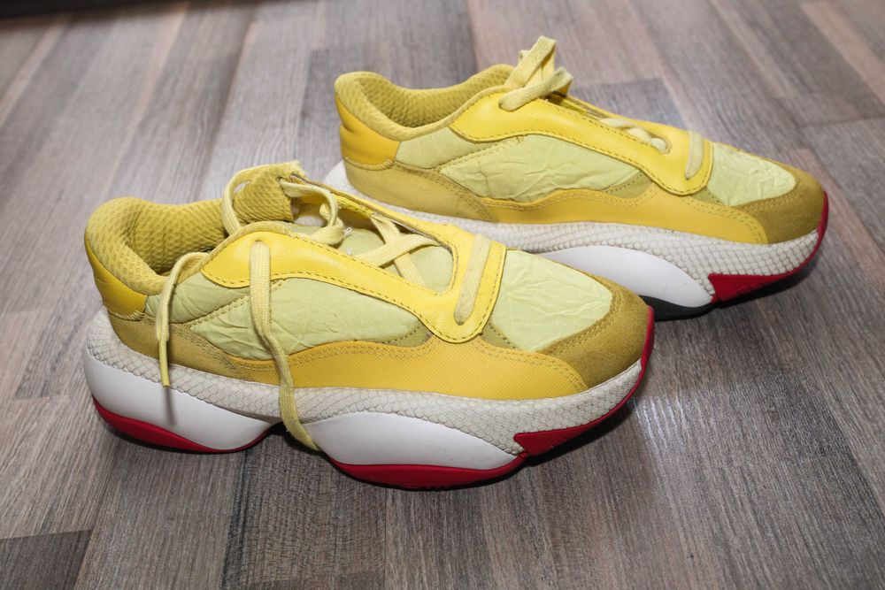 Oferta! Puma, Pantofi sport cu talpa masiva Alteration PN-1, Galben