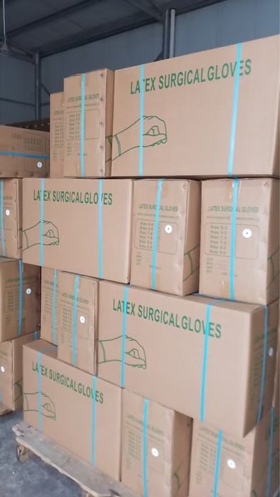 Перчатки китайские, медицинские, хирургические, стерильные