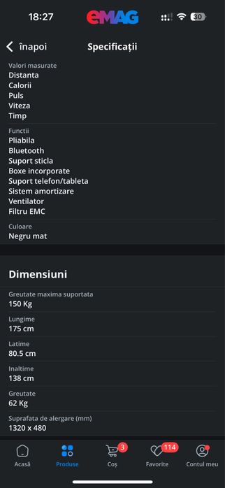 Vand Banda de Alergare TECHFIT MT800