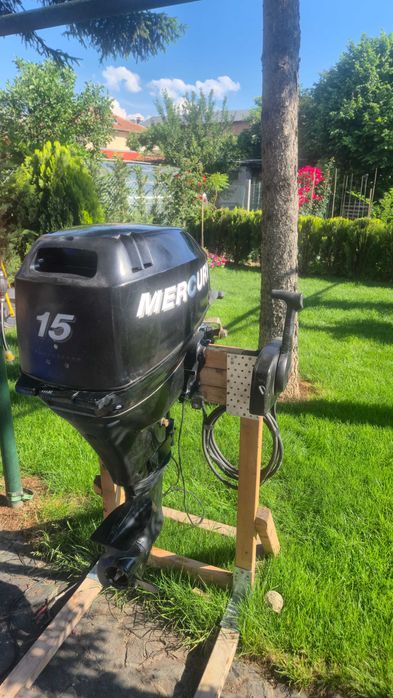 Извънбордов двигател Mercury 15hp четиритактов къс ботуш с дистанционно управление - щамбайн