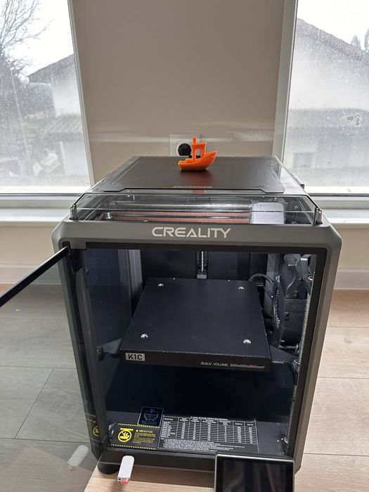 NEW 3D принтер Creality K1C + подарък плоча и 4 отигинални дюзи