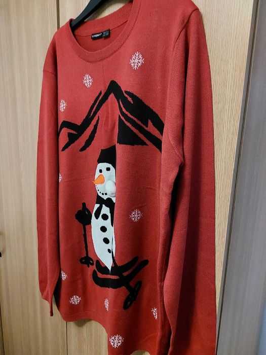 pulovar rosu om de zapada