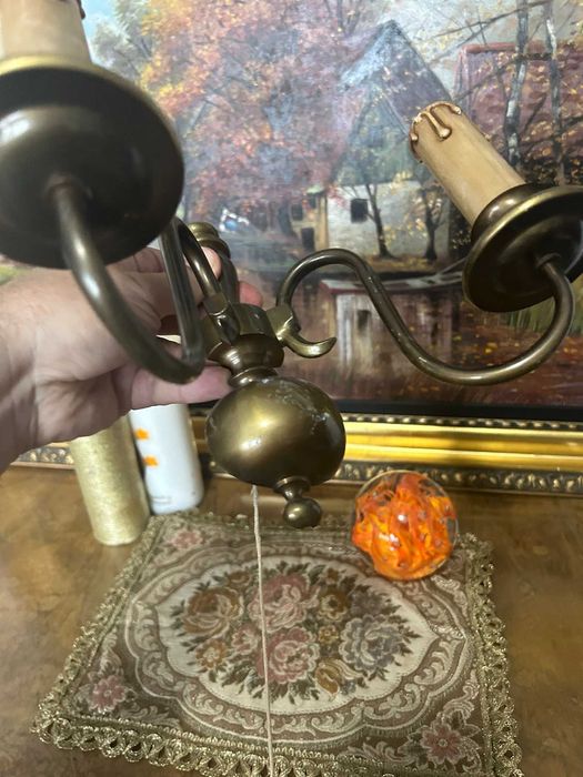 DN965 Consola aplica cu 2 brate bronz 19*20