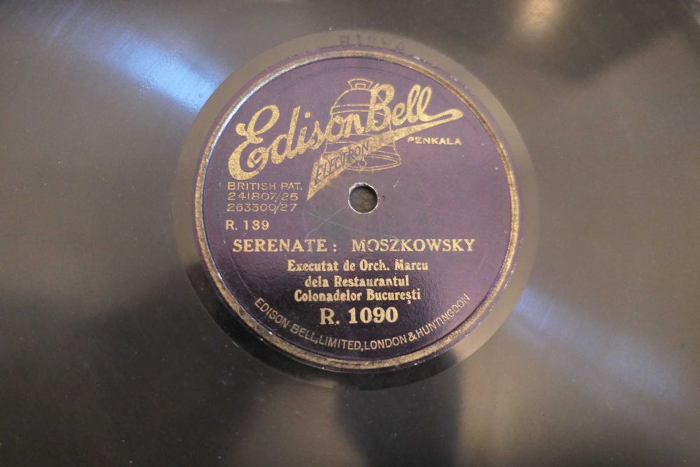 Discuri RARE Romanesti Patefon Gramofon Anii 1920-1930 - Shellac - Ebonita 78rpm Cristian Vasile, Gica Petrescu etc.