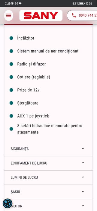 Excavator Sany SANY SY 35U, 8800 ore garantie