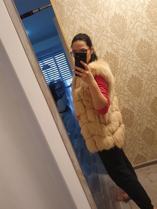 Vesta blana naturala