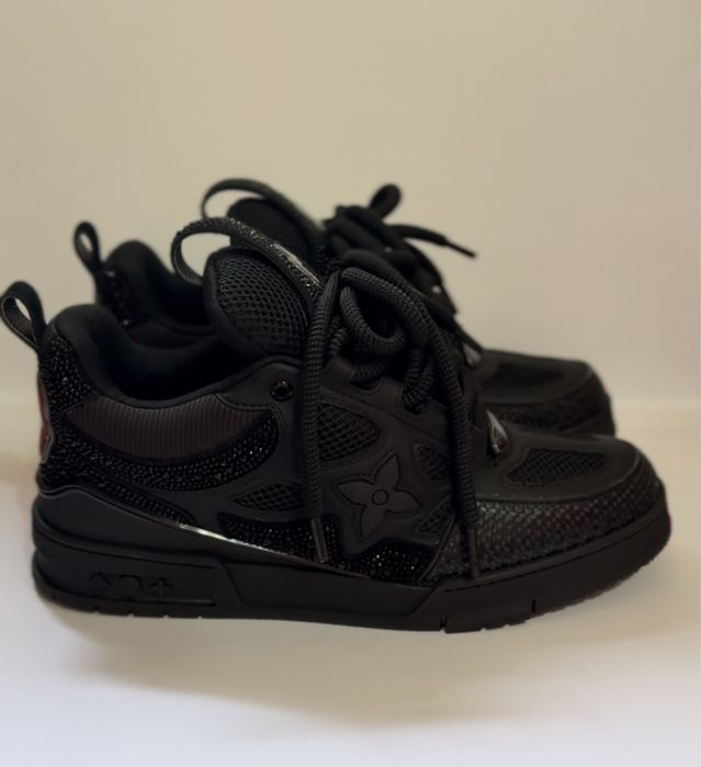 louis vuitton skate swarovski black
