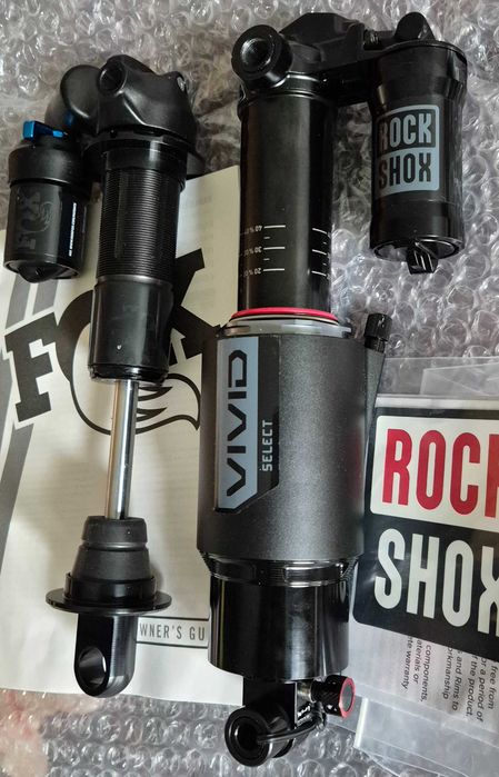 Чисто нови Fox DHX2, Rock Shox Vivid, Fox Transfer, Race Face