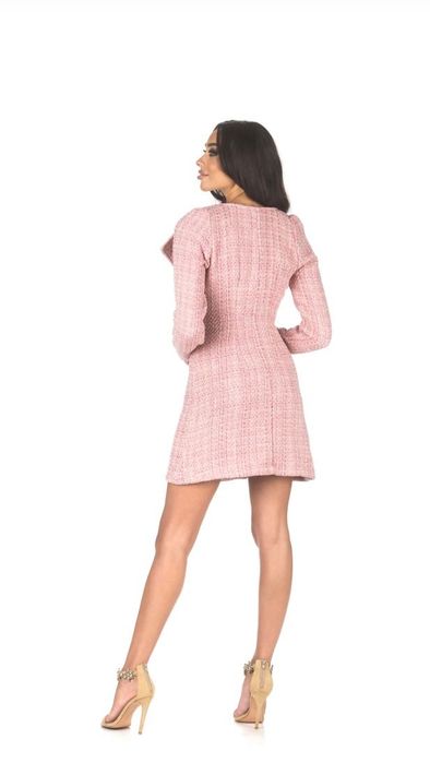 Рокля блейзер от букле Pink