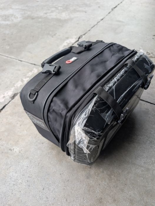 Set 2 genți moto Qbag. Bagaj motocicletă