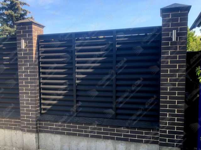 Забор жалюзи еврожалюзи