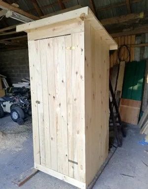 Туалет Деревянный для Дачи из Дерево