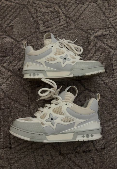 Louis Vuitton Skate Gri cu Alb