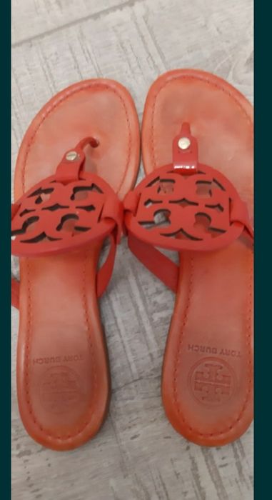 Papuci Tory Burch,autentici piele naturala,orange 39