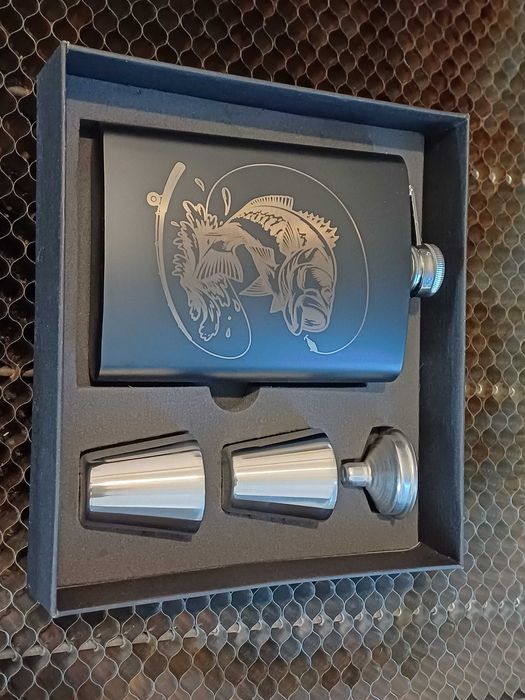 Set Plosca personalizata - Pescuit - Cadou