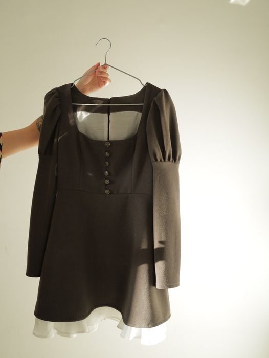 Винтажное платье из тёплого хлопка