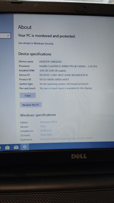 Laptop Dell Inspiron 3537