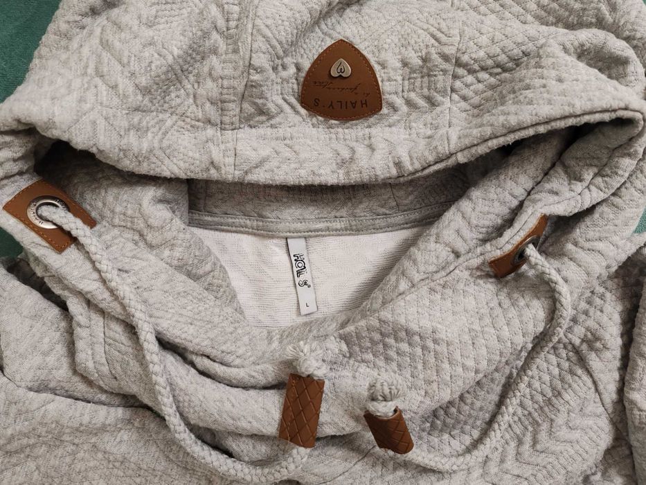 Hanorac model Hoodie Ja44nette cu guler "cowl neck" - Haily's, Mărimea L