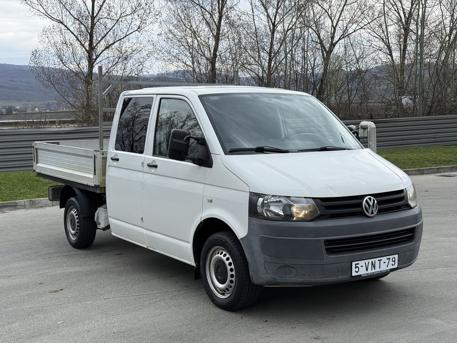 VW Transporter Doka t5 2.0 Tdi 102 Cp Euro 5 cu 6 locuri si Bena