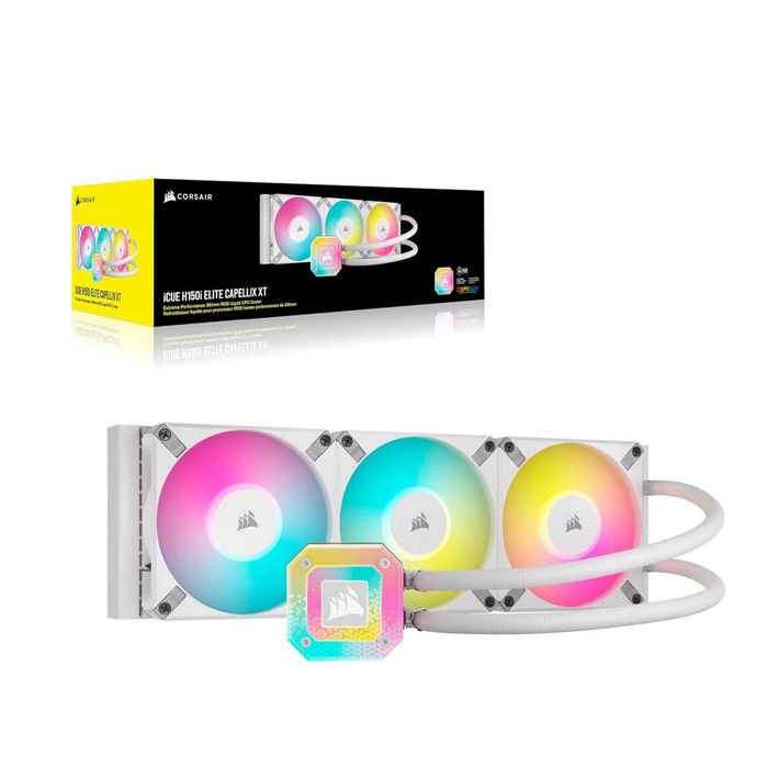 !Жид.охлад.Corsair iCUE H150i ELITE CAPELLIX XT White 360mm|Цена с НДС