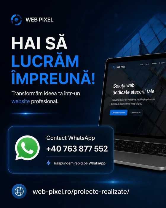 Creare Site Web & Magazin Online Profesional | Website de Prezentare