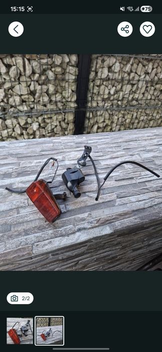 Dinam+stop bicicleta.