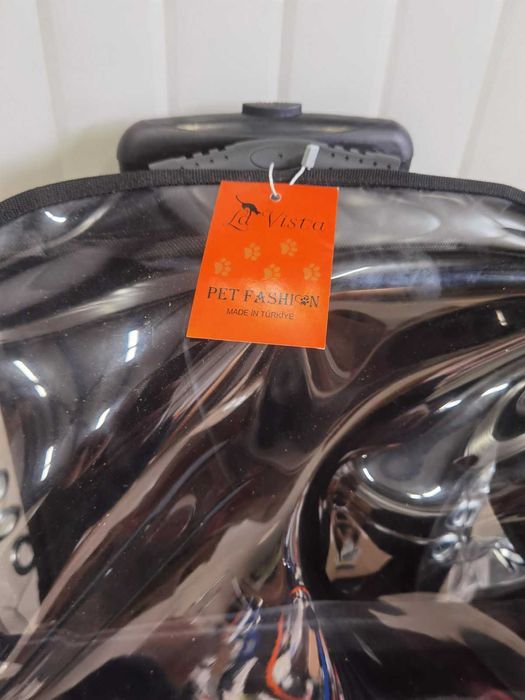 LAVİSTAKat Куфар за носене на куче/котка Черен