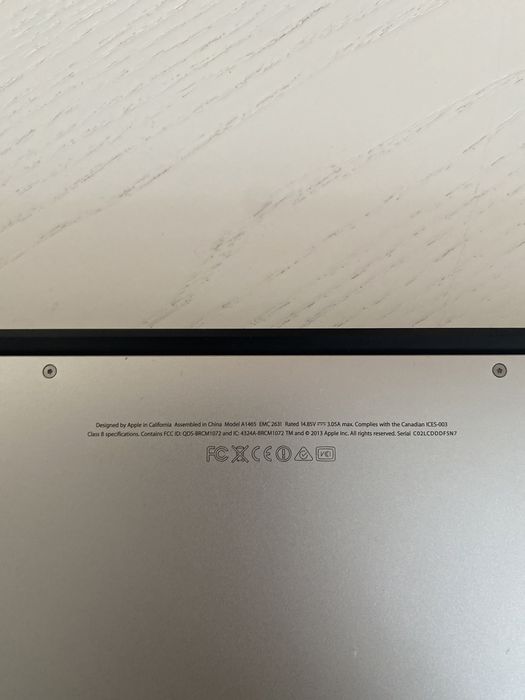 Macbook air 11 a1465