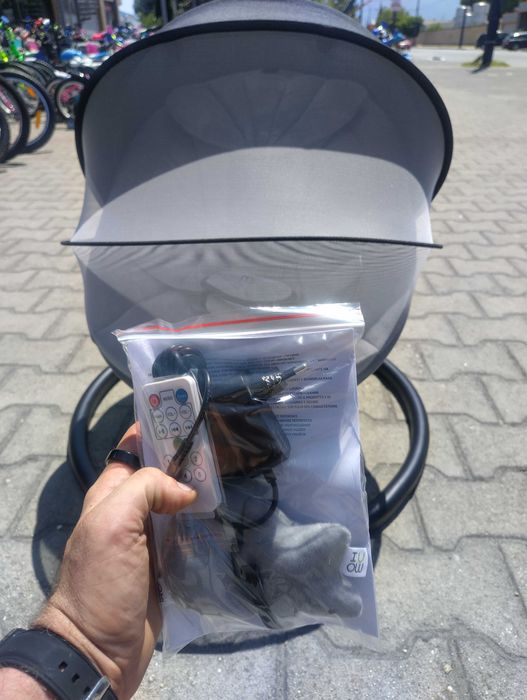 MONI Електрическа люлка CLARISSA сив