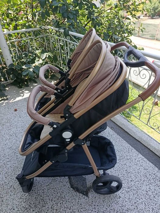 Количка Chipolino Duo Smart 3в1, Столчета за кола, Столчета за хранене Milk Shake, Обиколници Cotton Hug, Нагревател Chicco! !