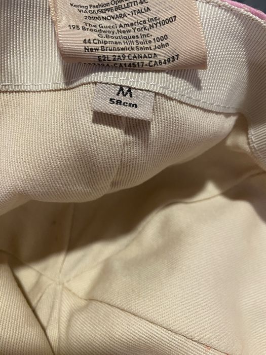 Gucci  canvas baseball pink hat