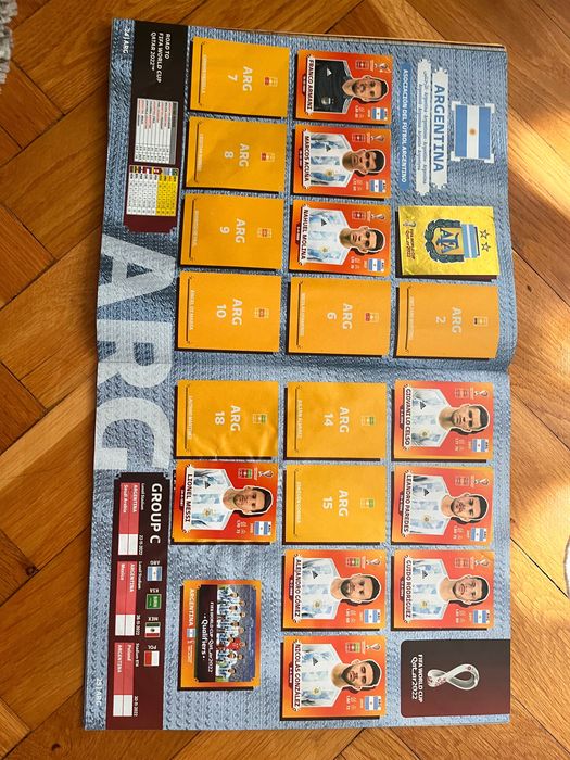 Album panini cupa mondială 2022(am investit 405 lei)are Ronaldo messi mbappe neymar