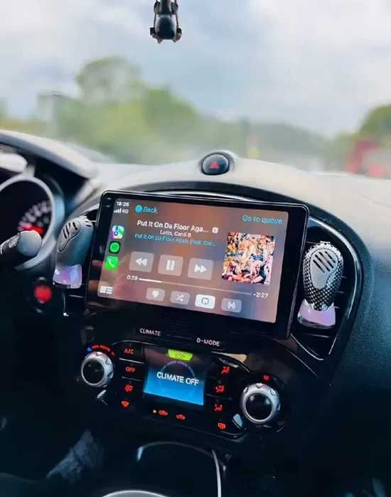 Navigatie Nissan Juke YF15 2009-2019 - Carplay si Android Auto Wireless, WIFI, Bluetooth, USB, Display QLED, GPS