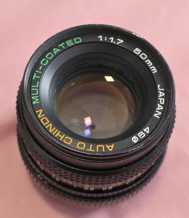 Obiectiv foto Auto Chinon multi coated 50mm f1.7 montura Pentax K